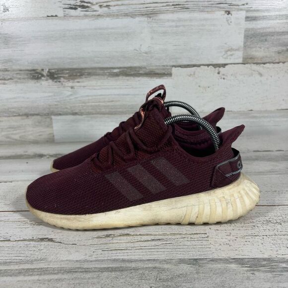 Adidas Women's Kaptir X Maroon Lace Up Athletic Running Shoes Size 9.5 - Picture 2 of 8